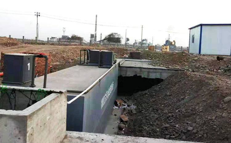 新疆拜城地埋式污水處理設備安裝圖片