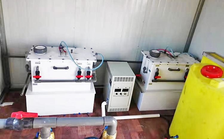 新疆新和縣地埋式污水處理設備設備間安裝圖片